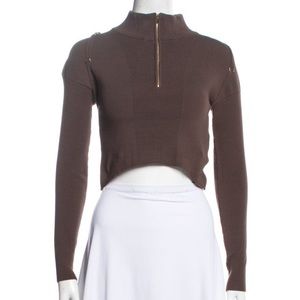 Jacquemus Mock Neck Knit Sweater